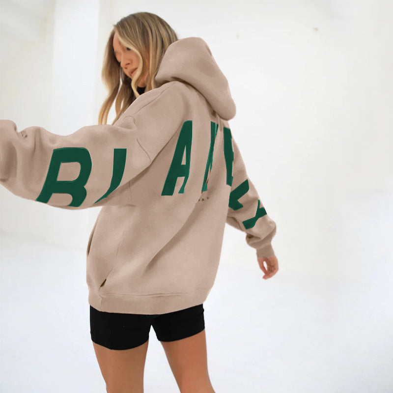 ❤️🔥New fashionable printed versatile long-sleeved loose hooded sweatshirt✨