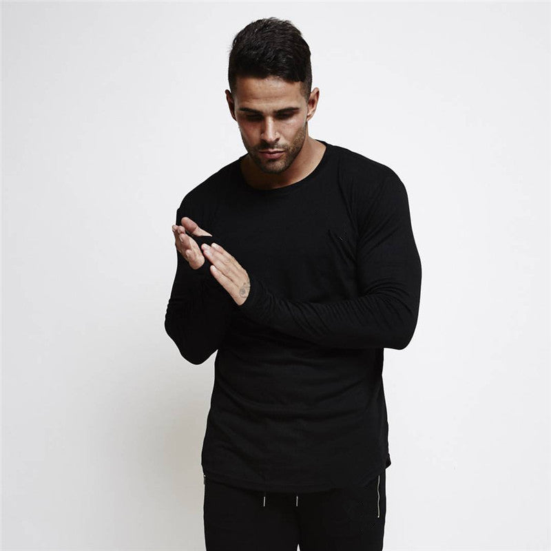 Men's Long Sleeve Crew Neck T-Shirt