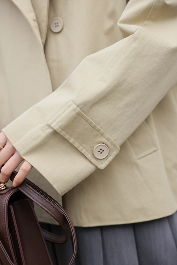 Long-Sleeve Double Breasted Coat