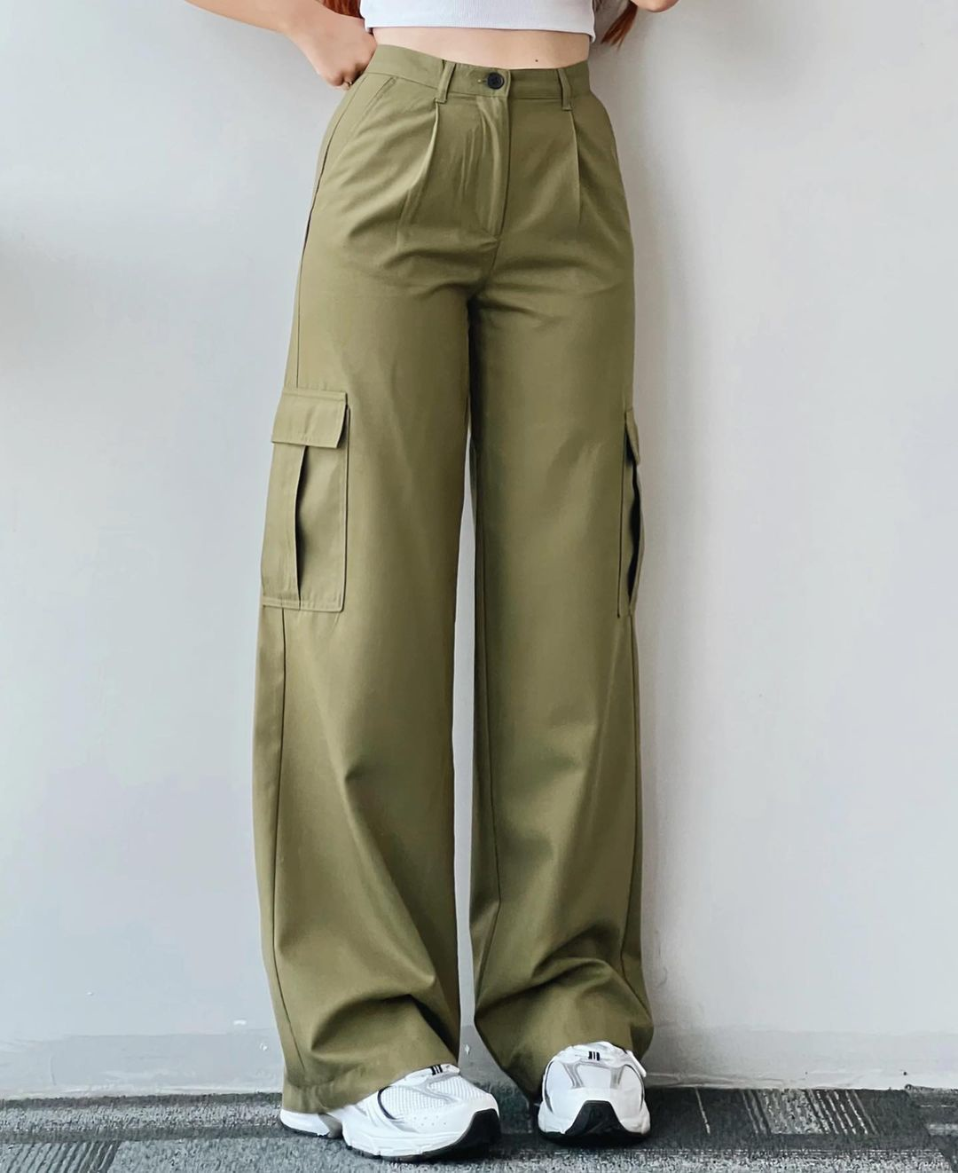 Parachute Pants High Waisted Wide Leg Casual Drawstring Sweatpants