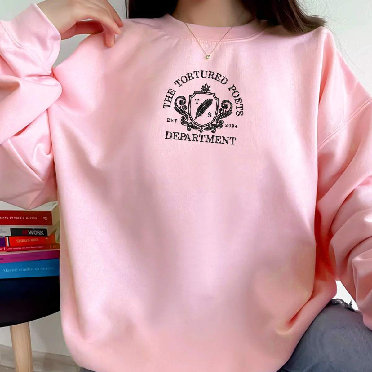 The Tortured Poets Department Est 2024Round neck printing top