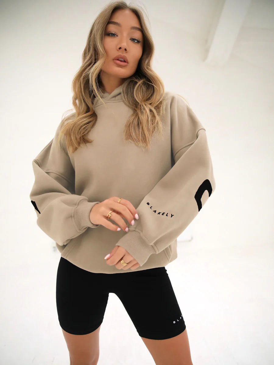 ❤️🔥New fashionable printed versatile long-sleeved loose hooded sweatshirt✨