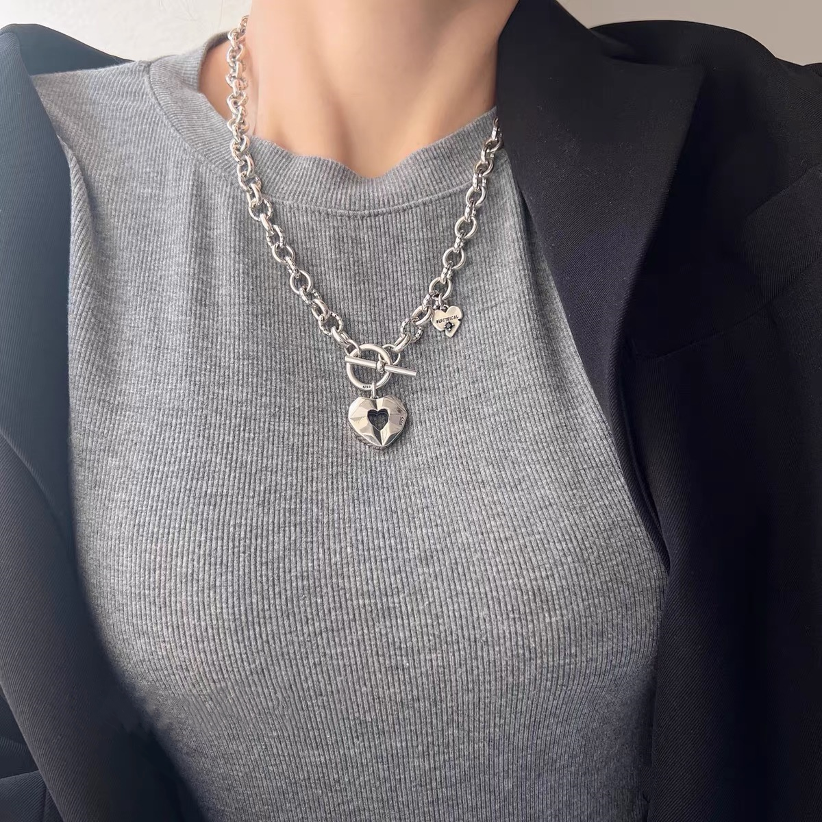 High Quality S925 Sterling Silver Happy Necklace
