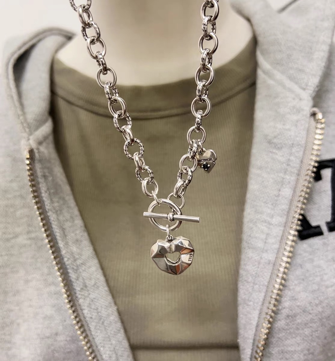High Quality S925 Sterling Silver Happy Necklace