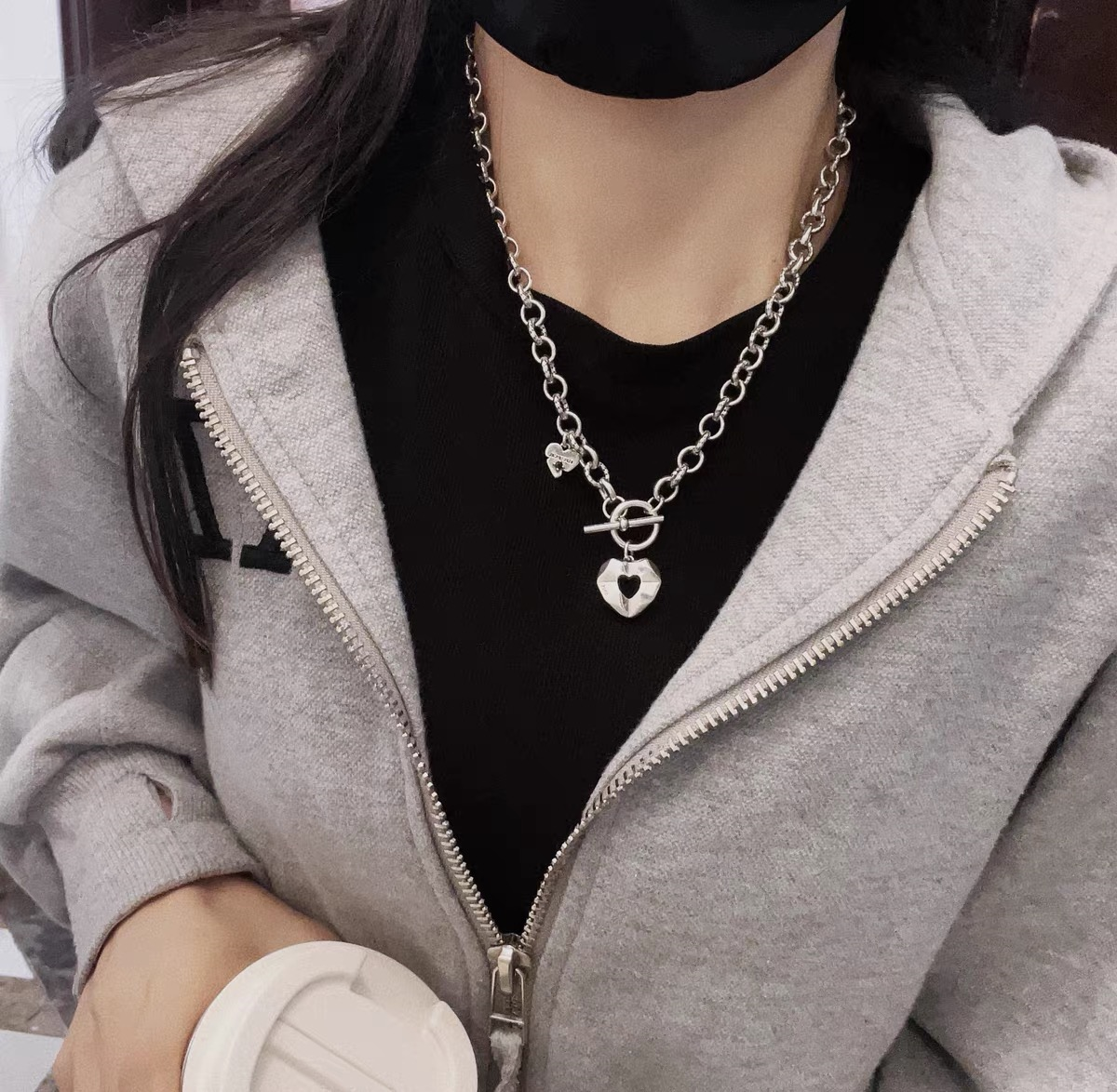 High Quality S925 Sterling Silver Happy Necklace