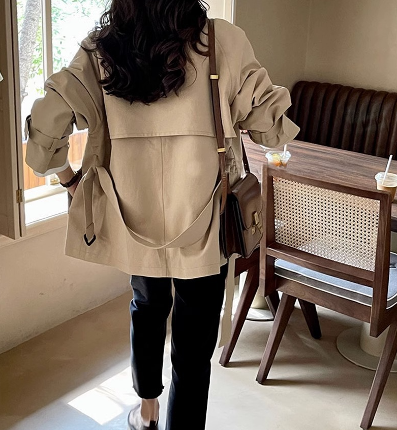 Long-Sleeve Double Breasted Coat