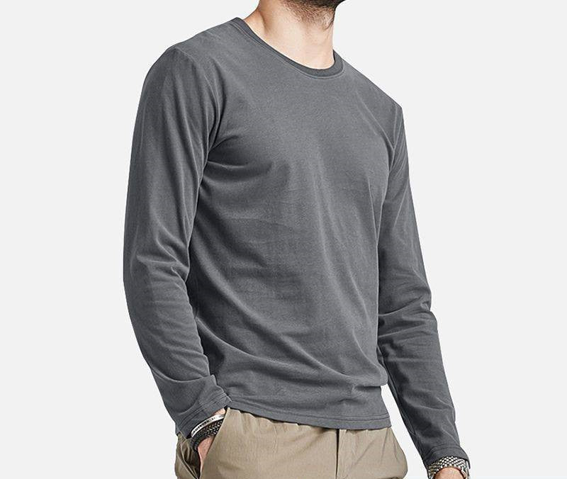 Men's Long Sleeve Crew Neck T-Shirt