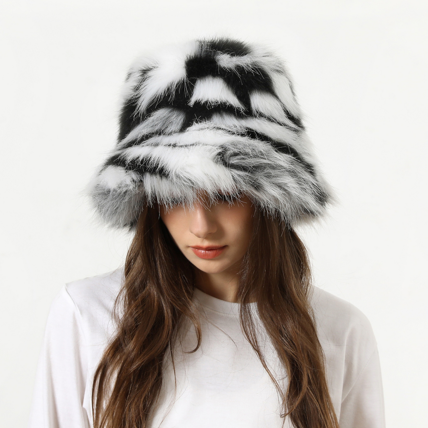 Plush Colorful Hat
