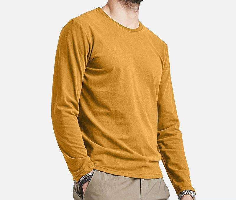 Men's Long Sleeve Crew Neck T-Shirt