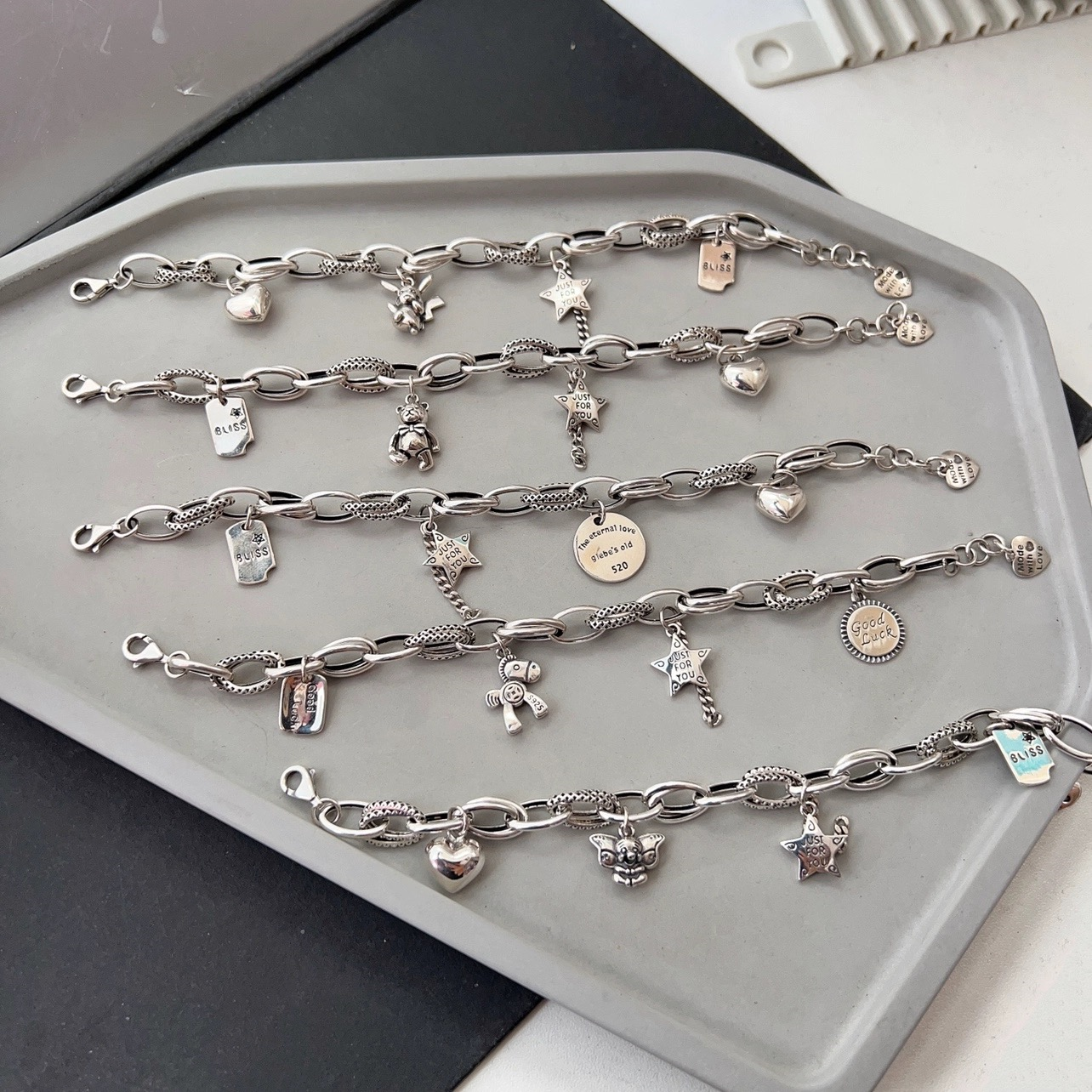 S925 Sterling Silver Fashion Lucky Trendy Bracelet