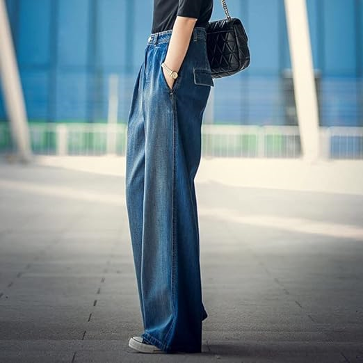 High Waisted Loose Straight Leg Pants Mopping Pants