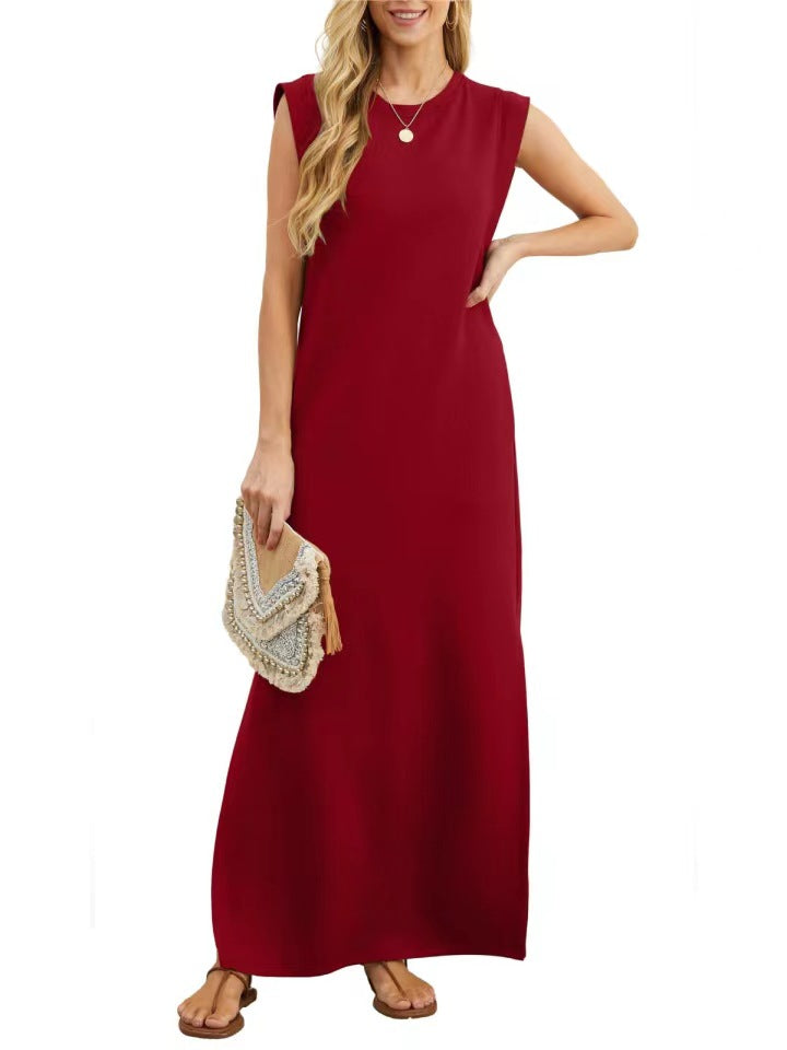 LONG DRESS WITHOUT SLEEVELESS DRESS