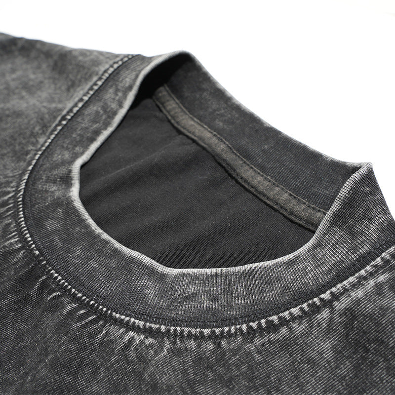 Unisex washed and distressed basic t-shirt(BUY 1 GET 1 FREE)