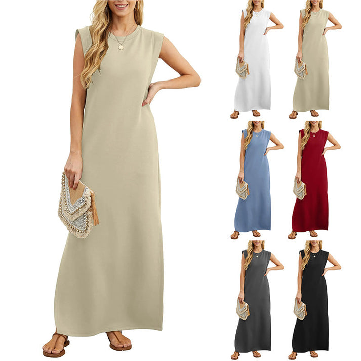 LONG DRESS WITHOUT SLEEVELESS DRESS