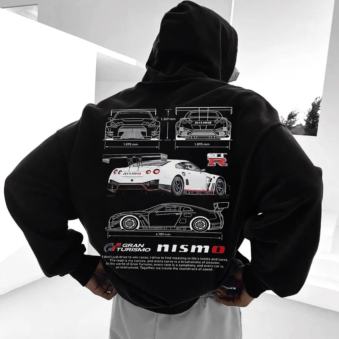 Racing casual hoodie