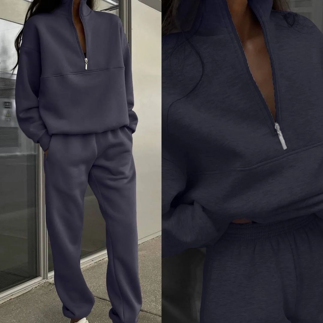 ✨New Polo collar fashion sweatshirt suit💕🎁