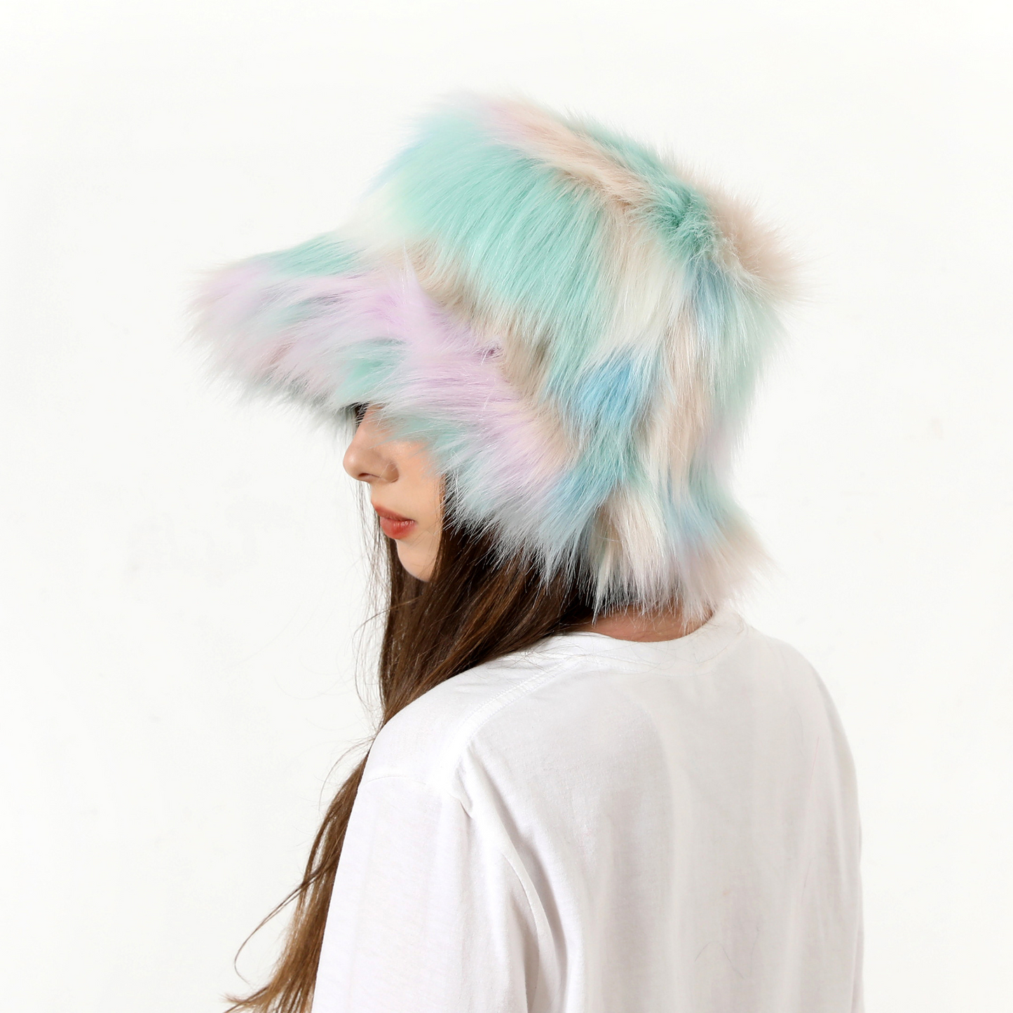 Plush Colorful Hat