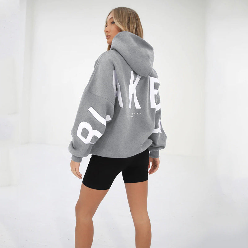 ❤️🔥New fashionable printed versatile long-sleeved loose hooded sweatshirt✨