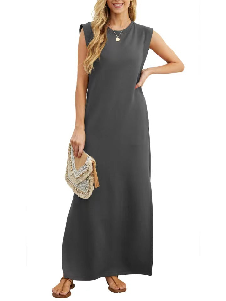 LONG DRESS WITHOUT SLEEVELESS DRESS