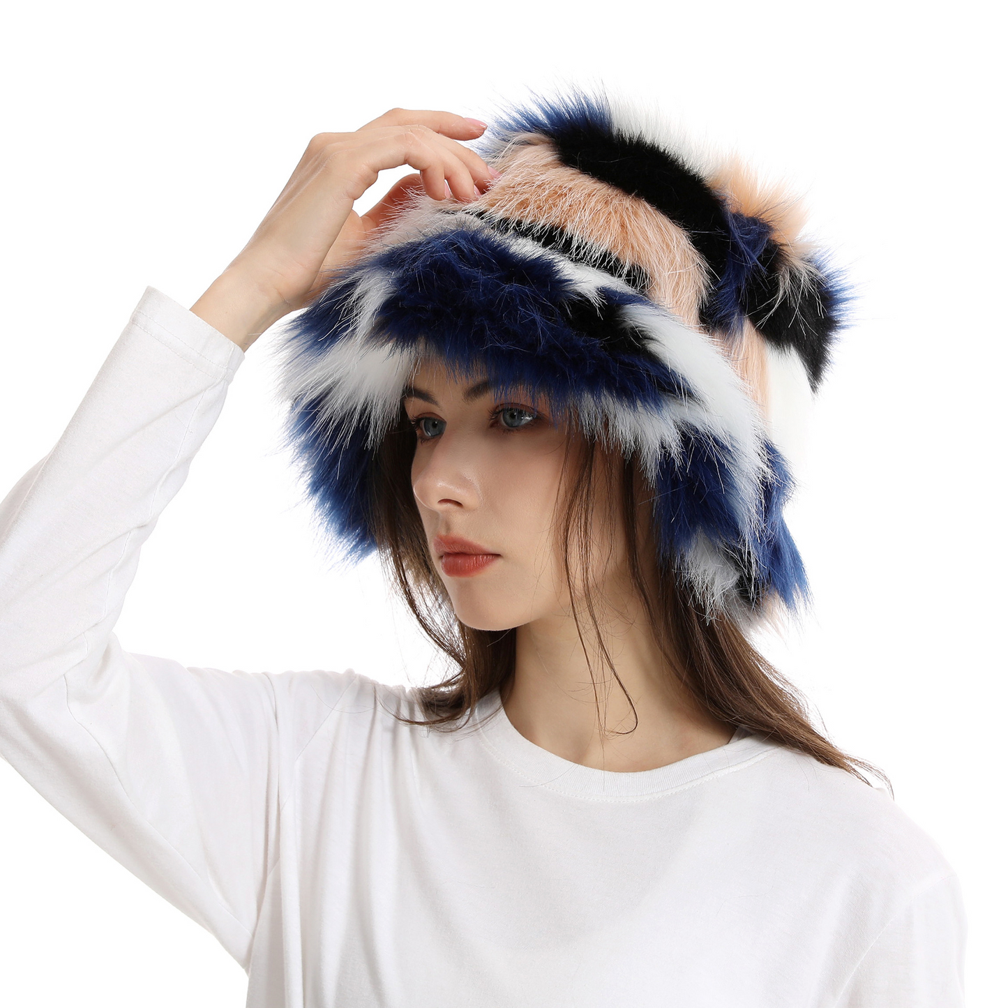 Plush Colorful Hat