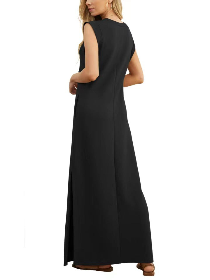 LONG DRESS WITHOUT SLEEVELESS DRESS