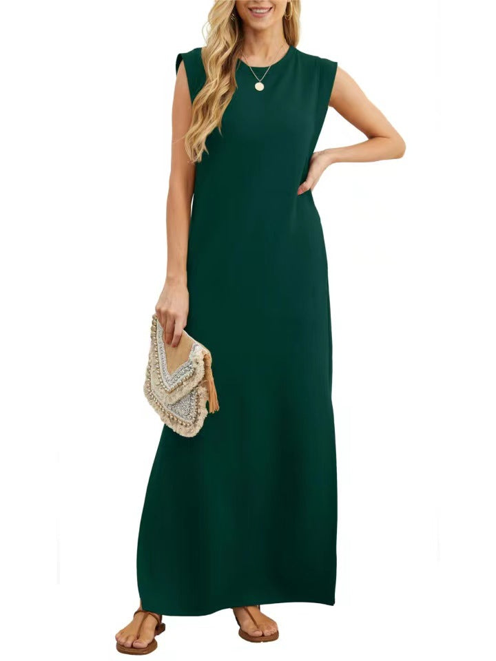 LONG DRESS WITHOUT SLEEVELESS DRESS