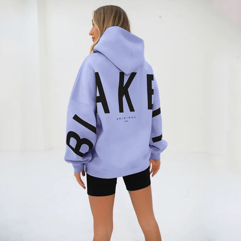 ❤️🔥New fashionable printed versatile long-sleeved loose hooded sweatshirt✨