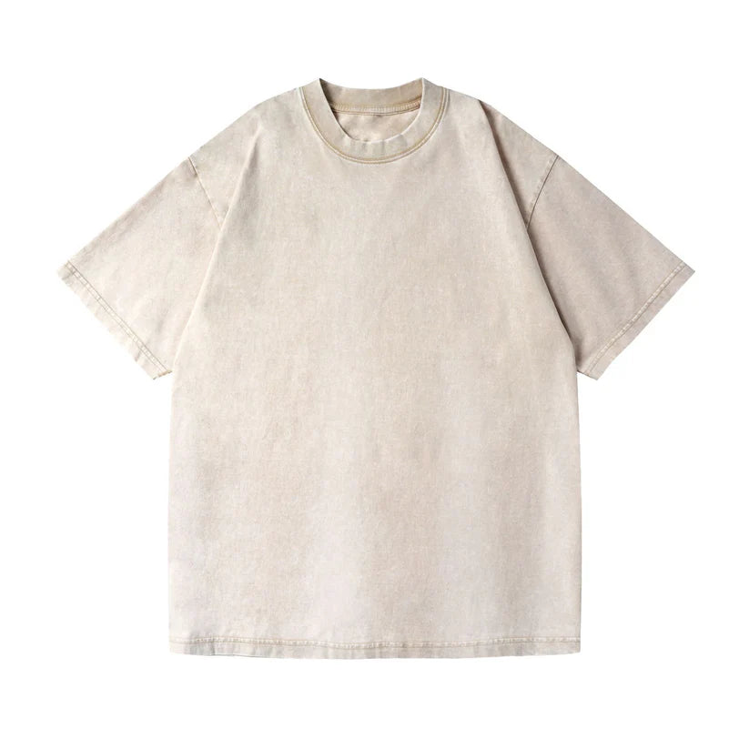 Unisex washed and distressed basic t-shirt(BUY 1 GET 1 FREE)