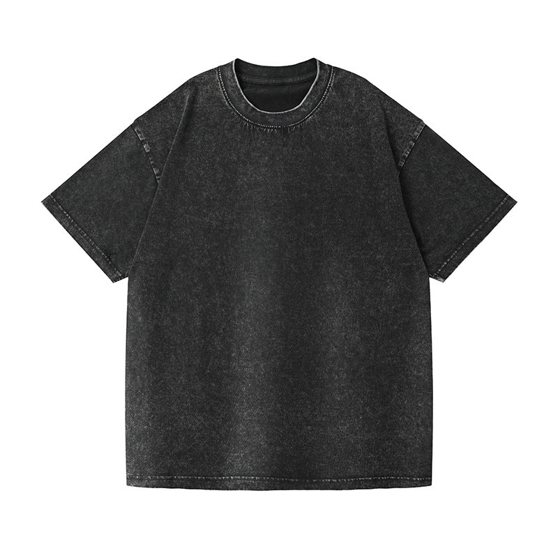 Unisex washed and distressed basic t-shirt(BUY 1 GET 1 FREE)