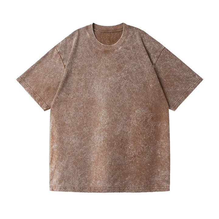 Unisex washed and distressed basic t-shirt(BUY 1 GET 1 FREE)