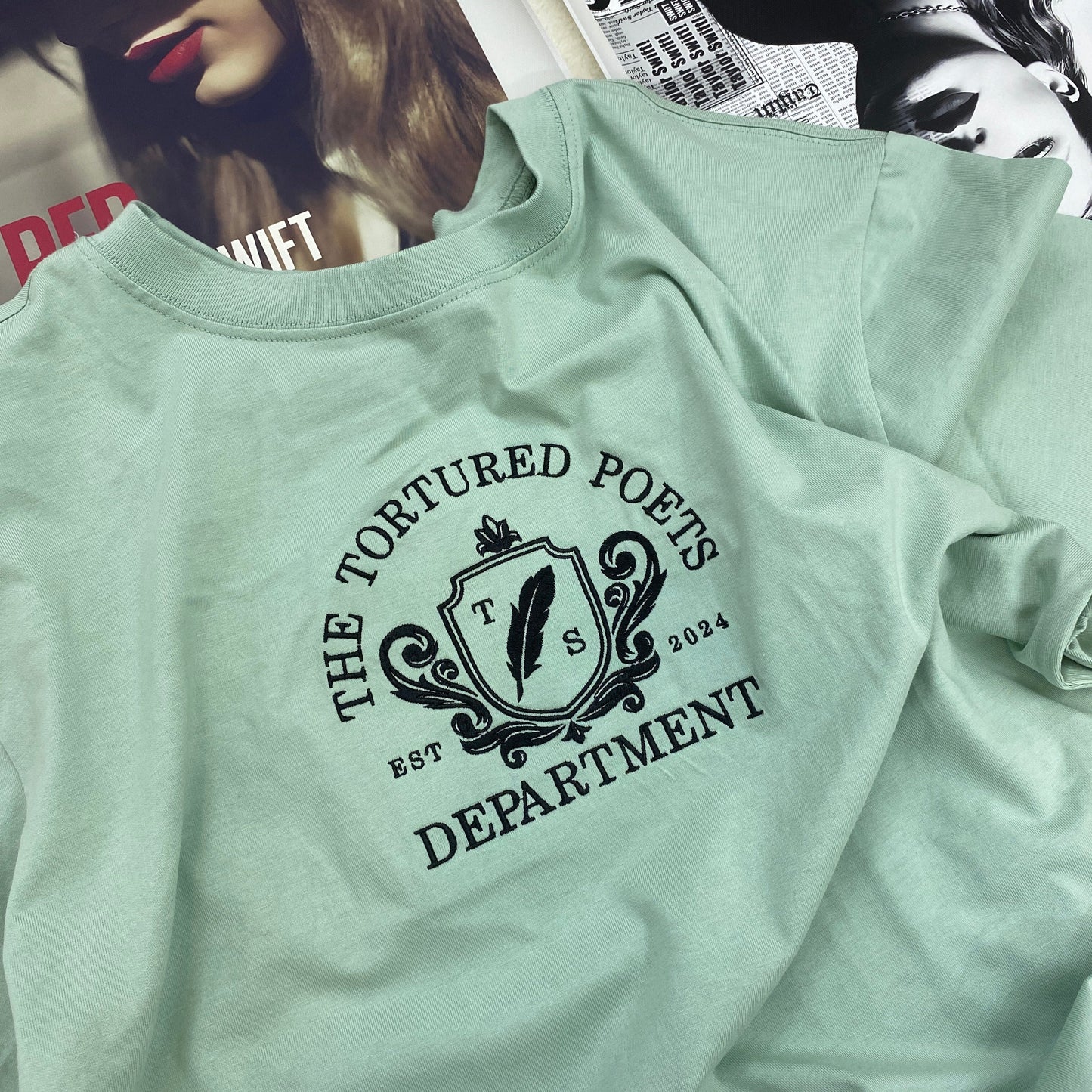 The Tortured Poets Department Est 2024Round neck printing top