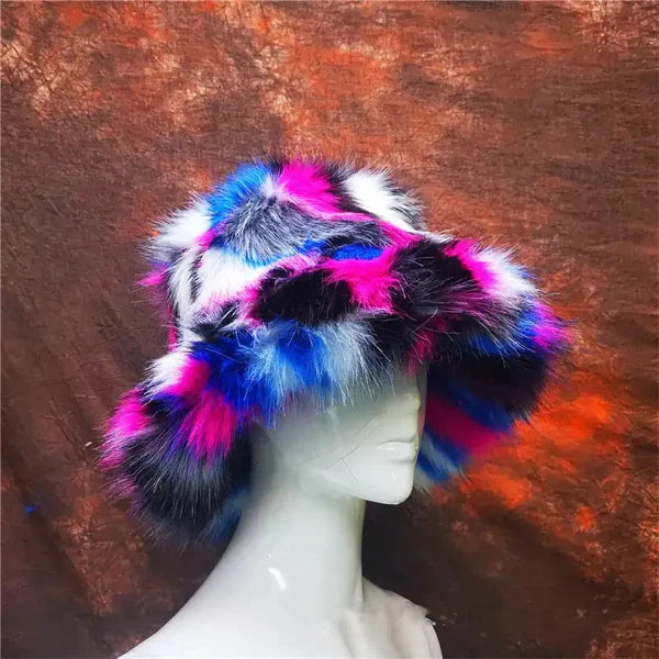 Plush Colorful Hat
