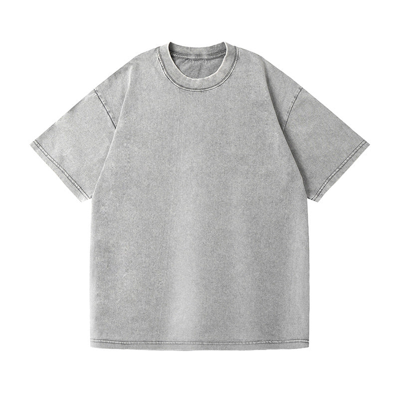 Unisex washed and distressed basic t-shirt(BUY 1 GET 1 FREE)