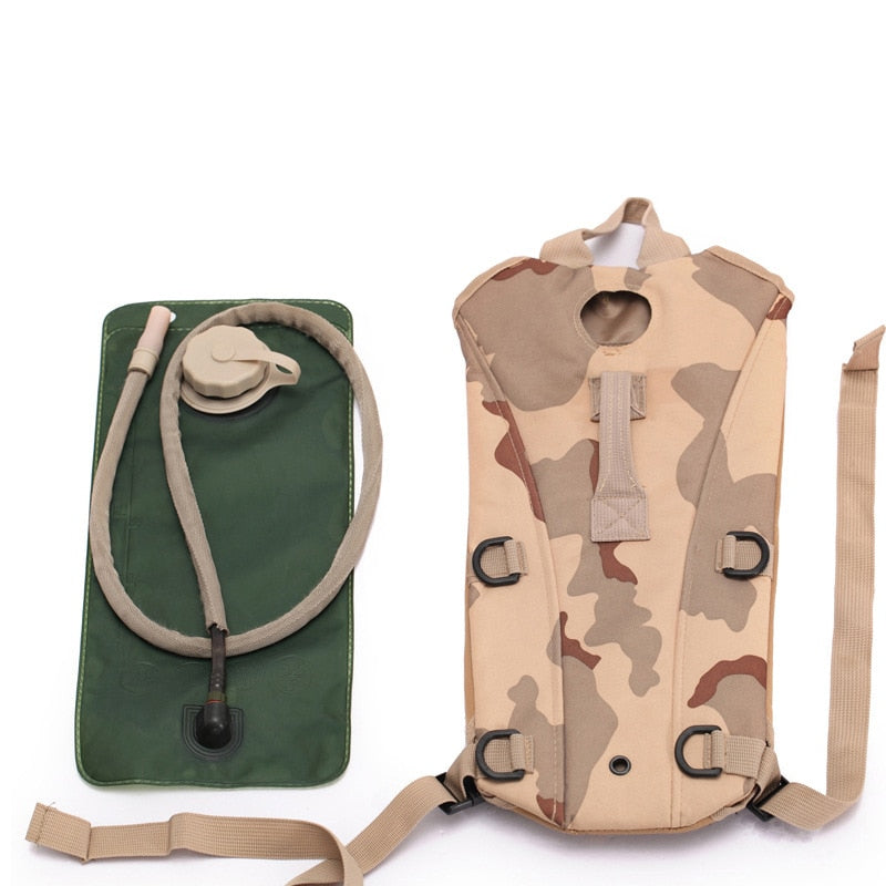 3L Water Bag Sport Riding Tactical Camel Bag Backpack Hydration Military Camouflage Pouch Rucksack Camping Pack Bicycle Bag