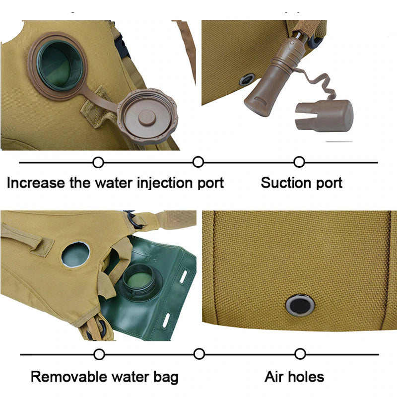3L Water Bag Sport Riding Tactical Camel Bag Backpack Hydration Military Camouflage Pouch Rucksack Camping Pack Bicycle Bag