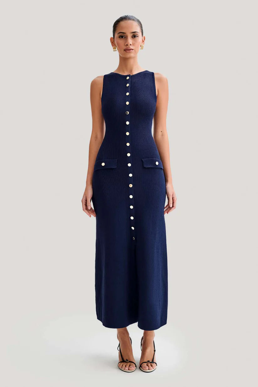 Knitted Summer Dress | Sleeveless Bodycon Dresses | Elegant Office Ladies Black Robes