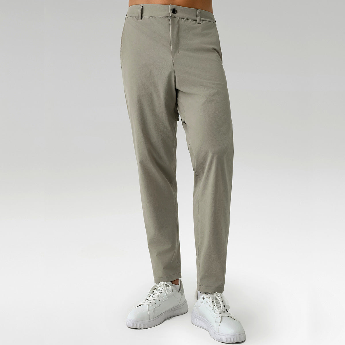 Men's Long Pants Casual High Stretch Quick Dry Fitness Sweatpants Commuter Two Wear Suit Pants