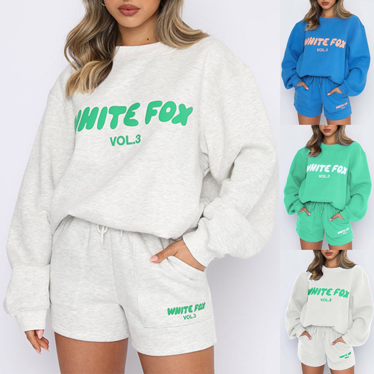 White fox-Unisex Sportswear Suit