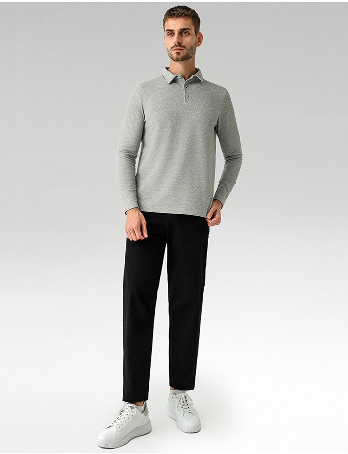 Men's Long Pants Casual High Stretch Quick Dry Fitness Sweatpants Commuter Two Wear Suit Pants