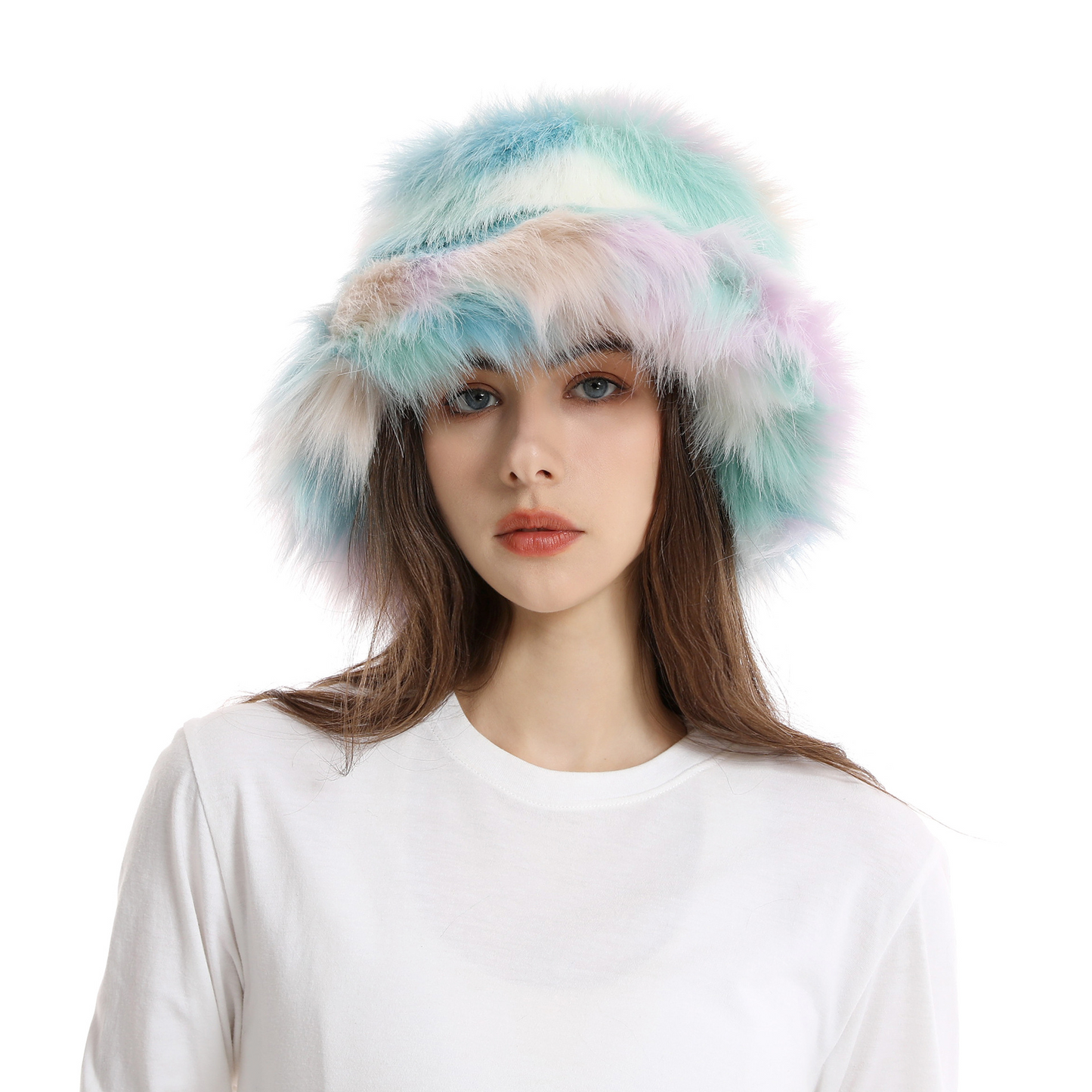 Plush Colorful Hat