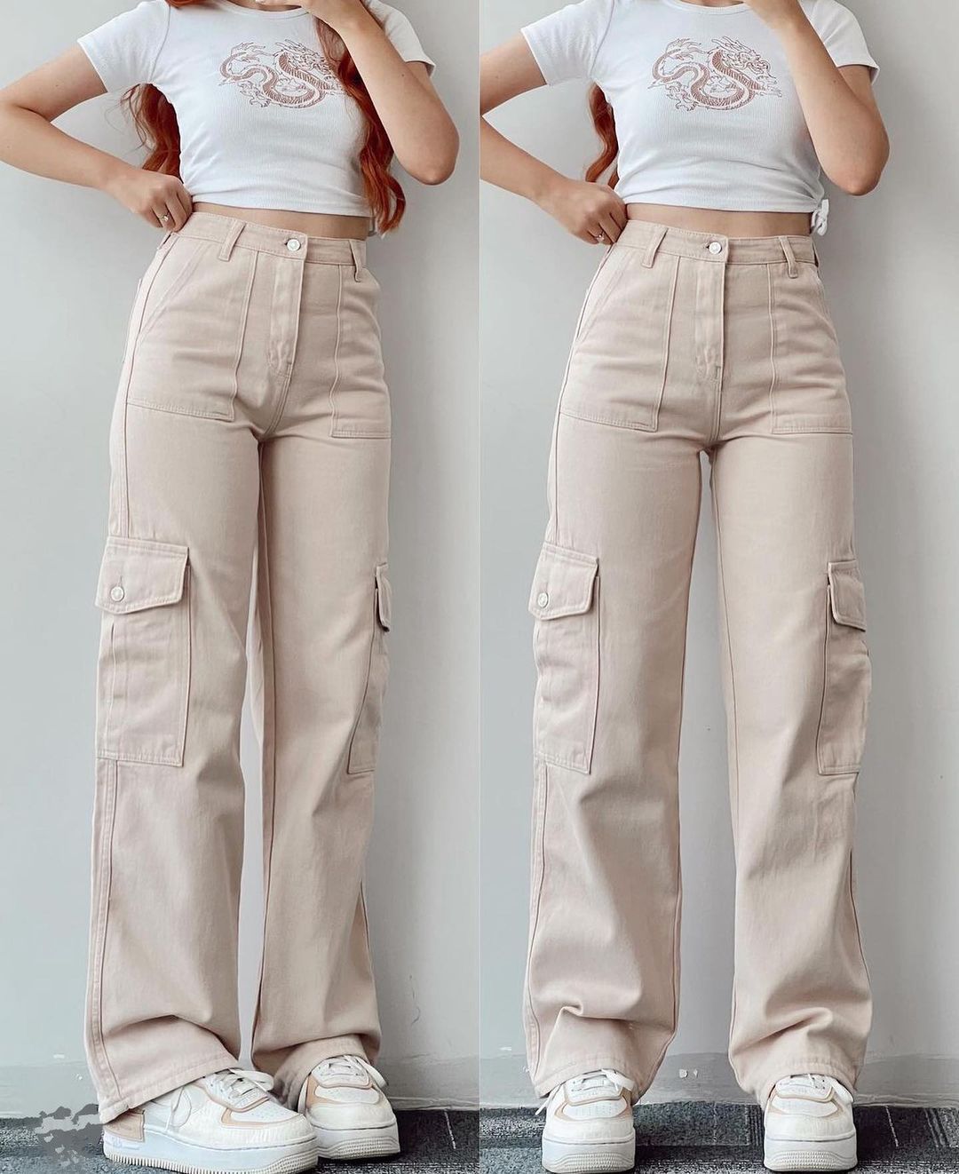 Parachute Pants High Waisted Wide Leg Casual Drawstring Sweatpants