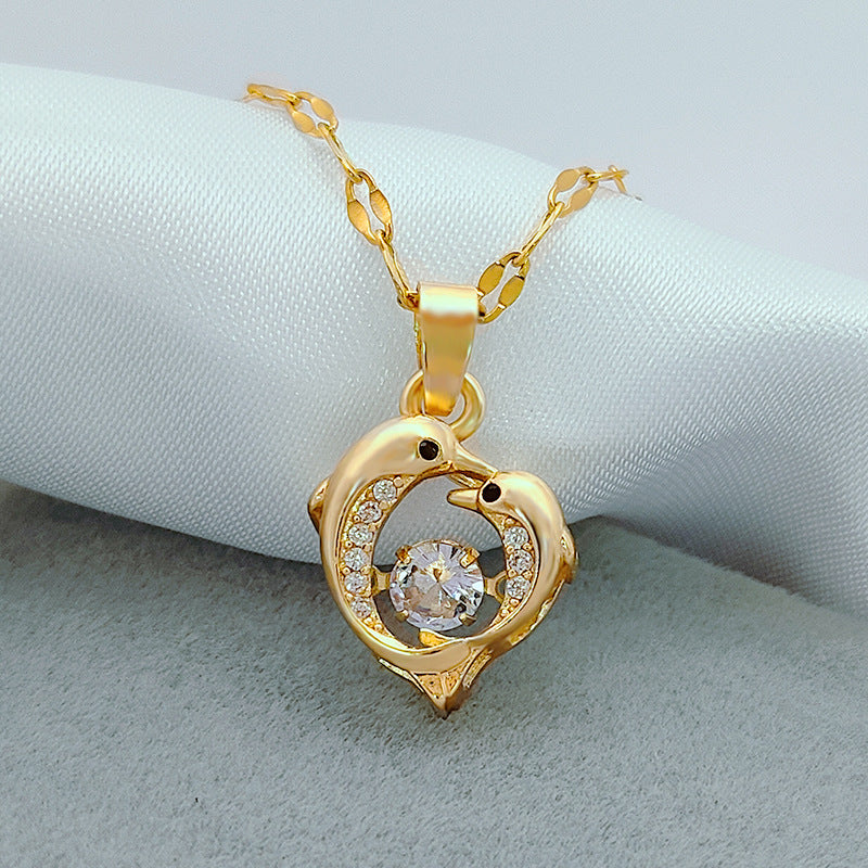 Double C Collarbone Necklace