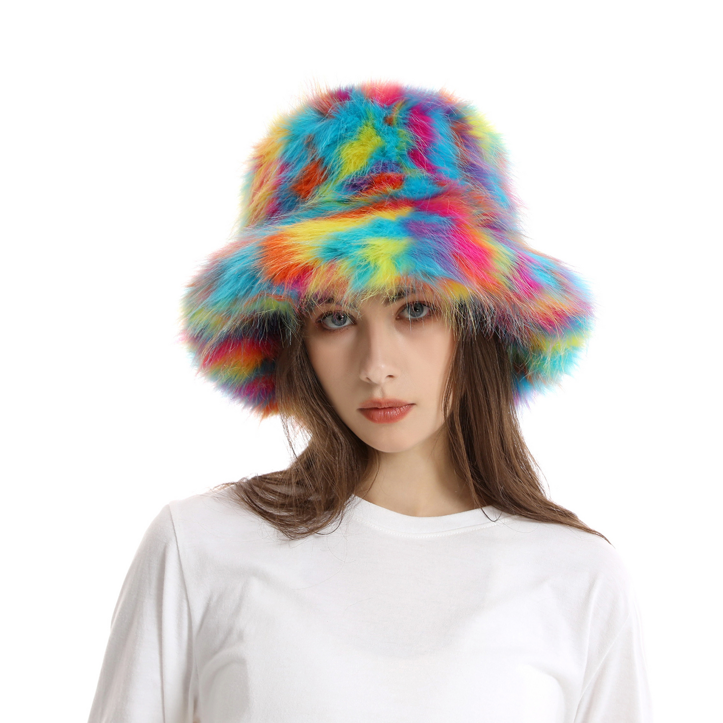 Plush Colorful Hat
