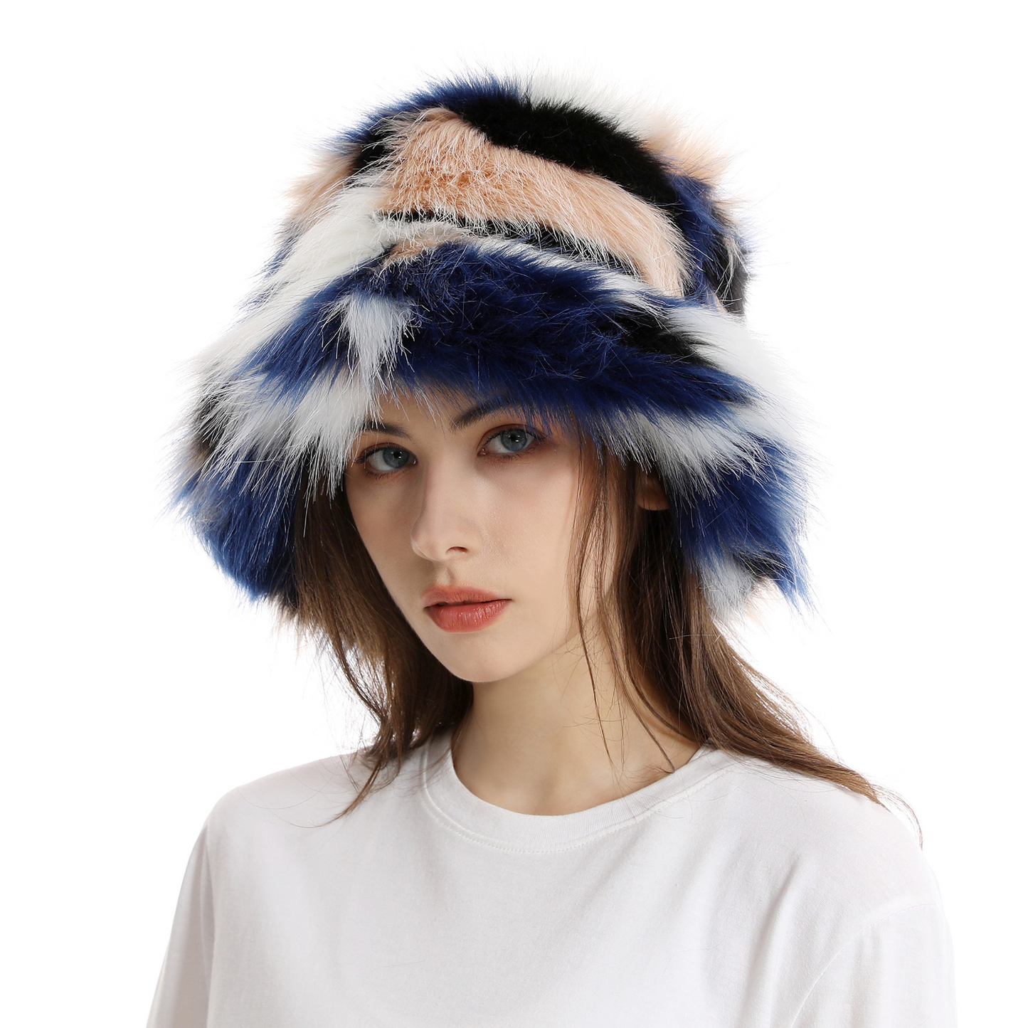 Plush Colorful Hat