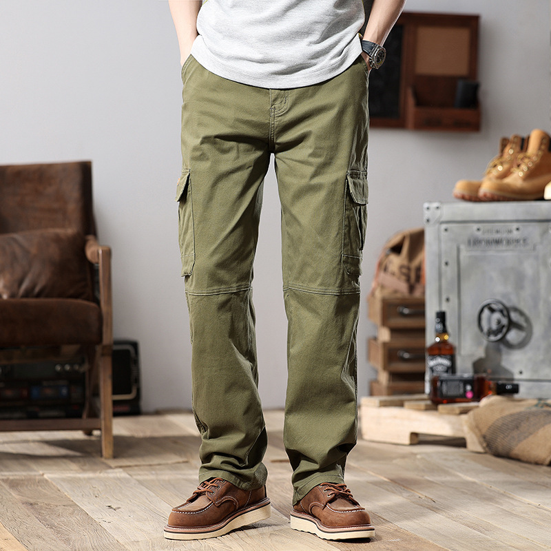 Spring and Autumn Loose Straight Trousers