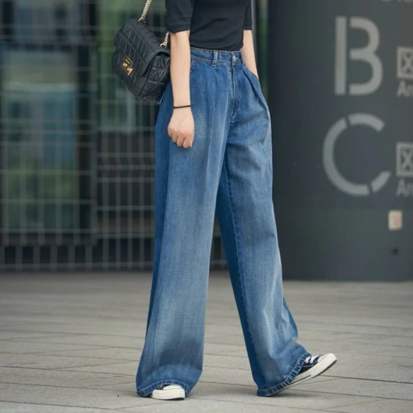 High Waisted Loose Straight Leg Pants Mopping Pants