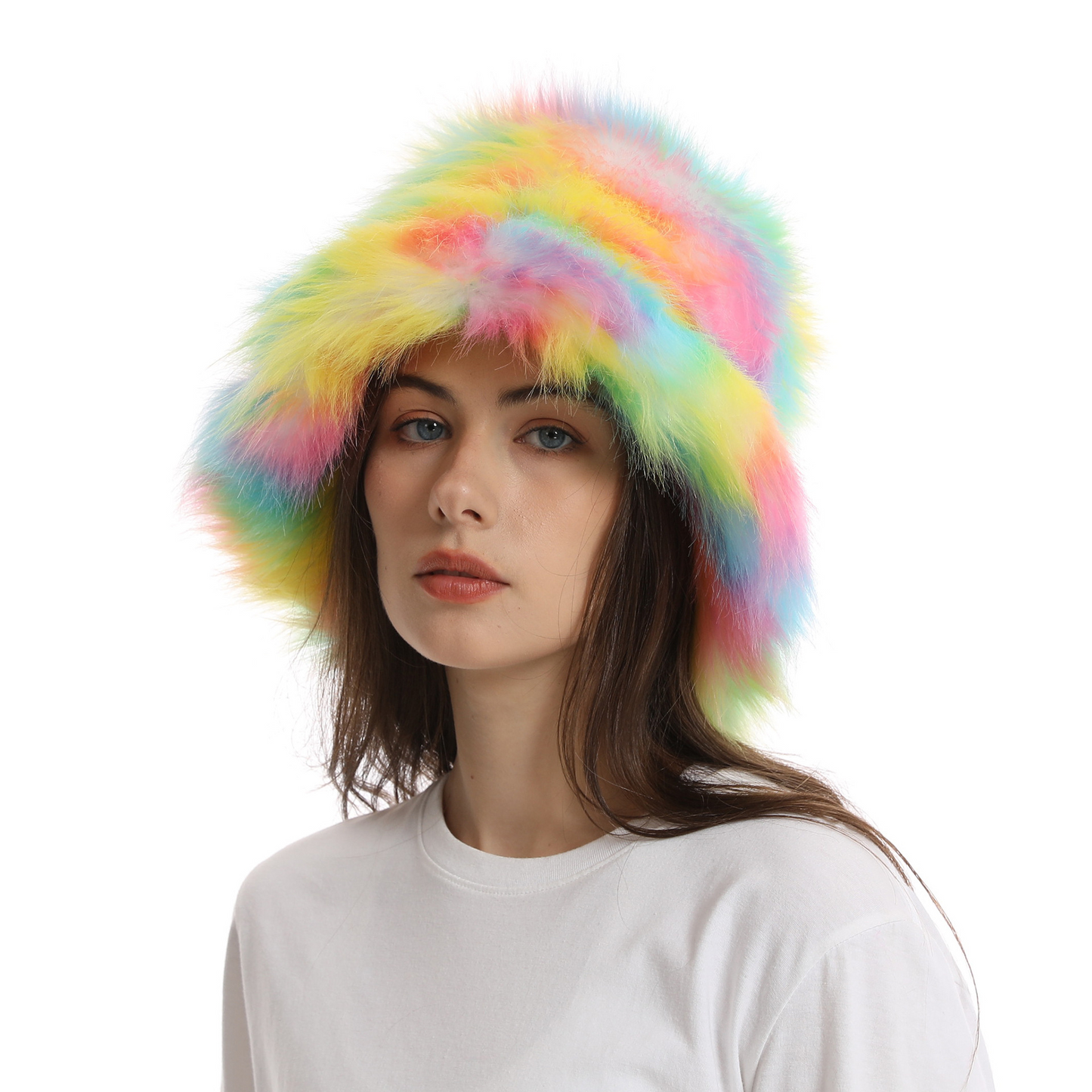 Plush Colorful Hat