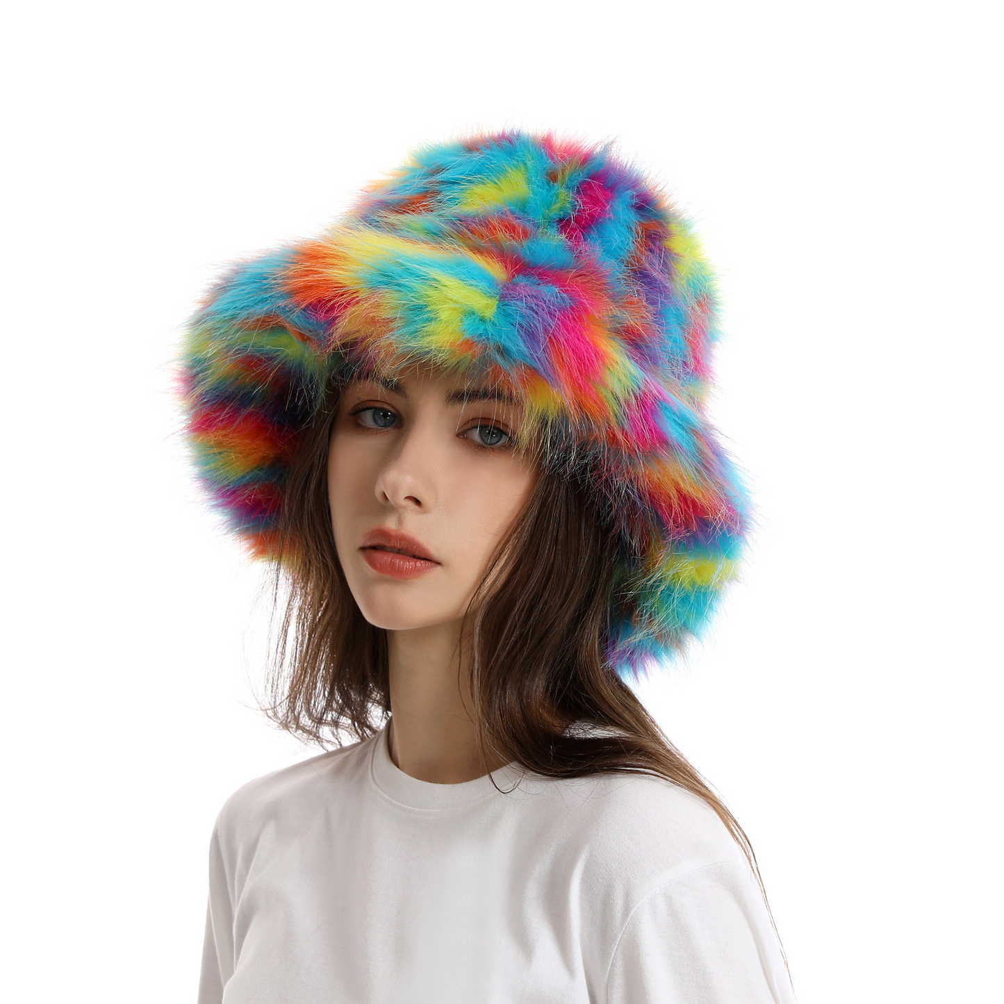 Plush Colorful Hat