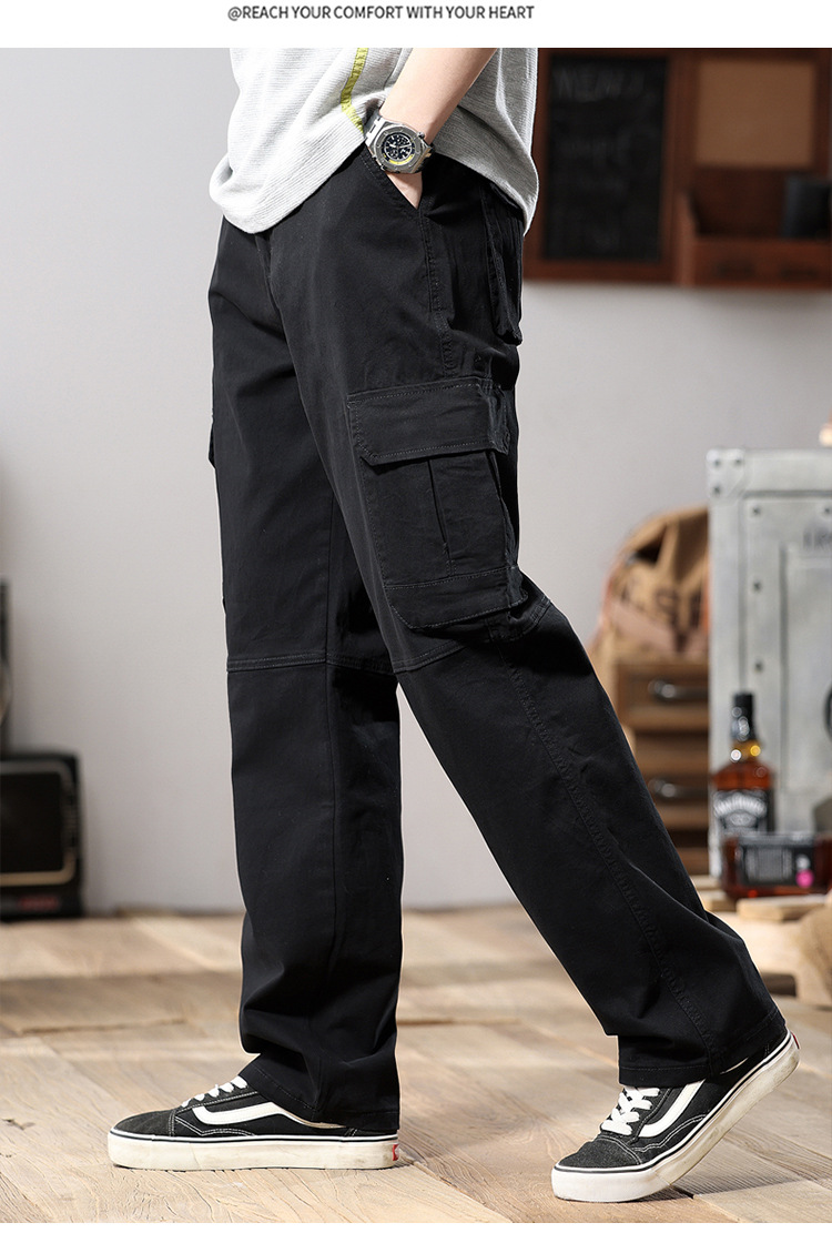 Spring and Autumn Loose Straight Trousers
