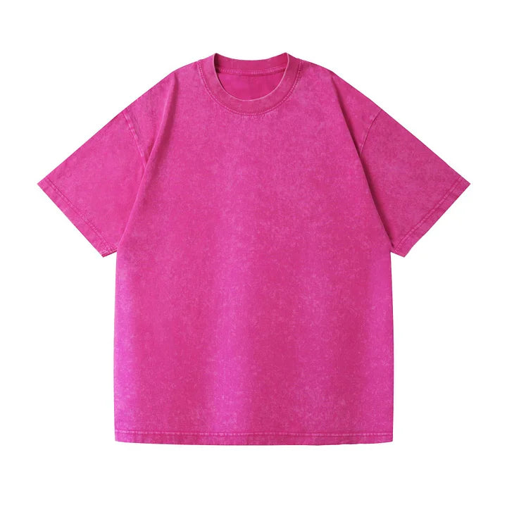 Unisex washed and distressed basic t-shirt(BUY 1 GET 1 FREE)